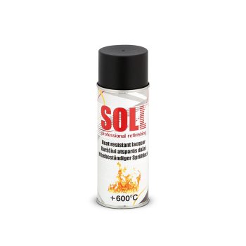 SOLL Karščiui atsparūs dažai, juodi, + 600°C, 400ml